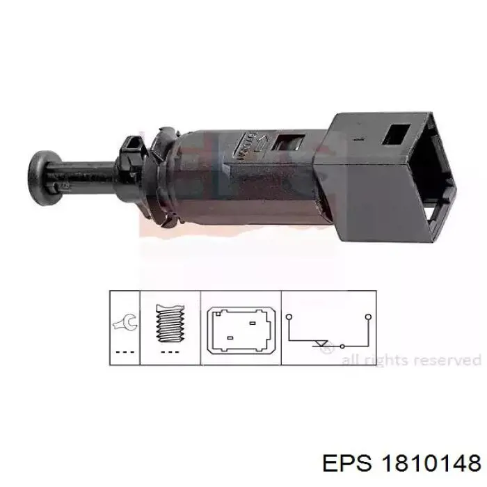 1.810.148 EPS czujnik włącznika świała stop