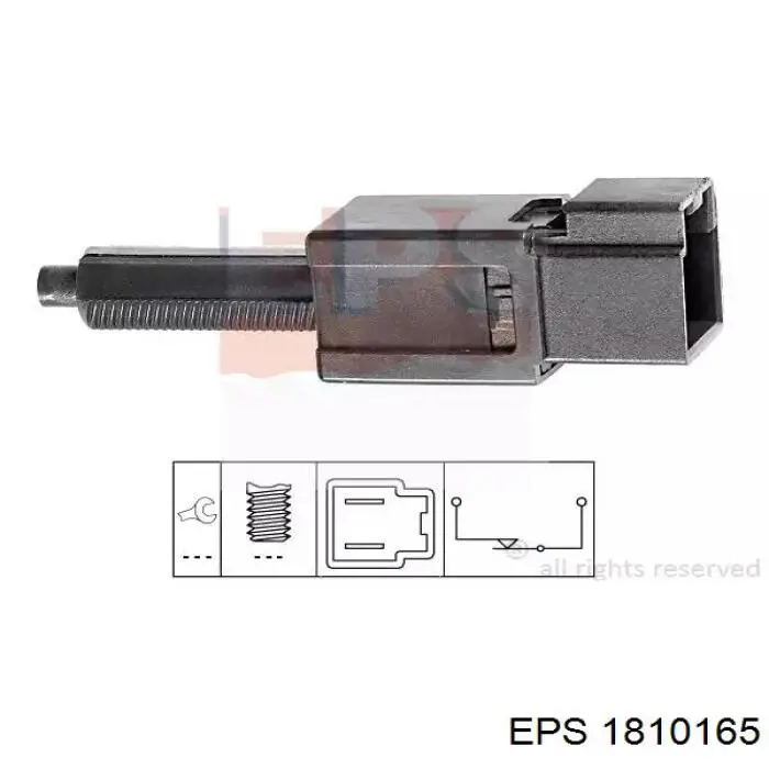 1.810.165 EPS czujnik włącznika świała stop