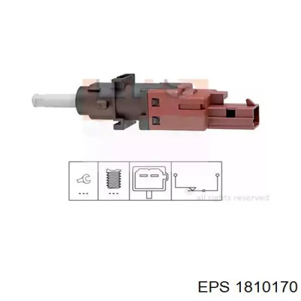 1810170 EPS czujnik położenia pedału sprzęgła