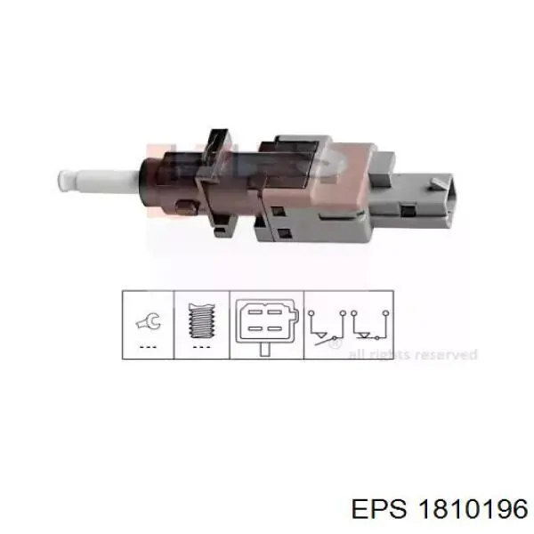 1.810.196 EPS czujnik włącznika świała stop