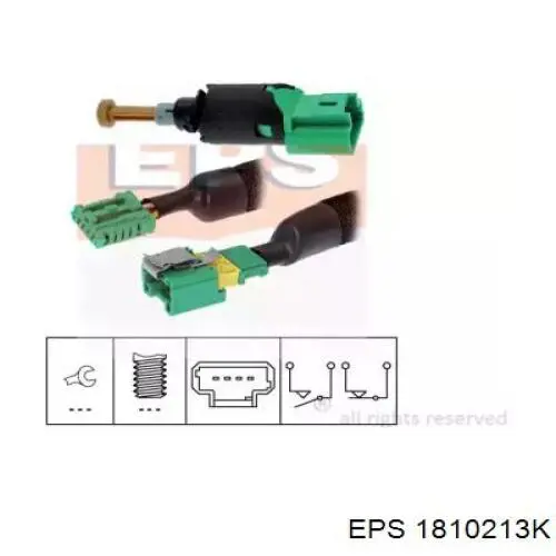 1.810.213K EPS czujnik włącznika świała stop