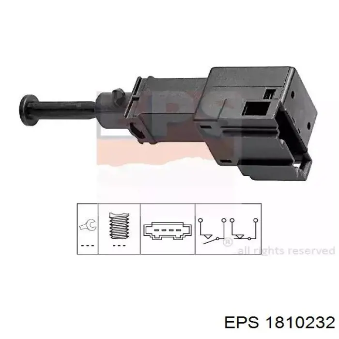 Czujnik włącznika świała stop EPS 1810232 cena, od 24,00 USD