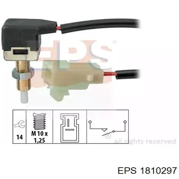 Czujnik włączania sprzęgła EPS 1810297 cena, od 18,08 USD