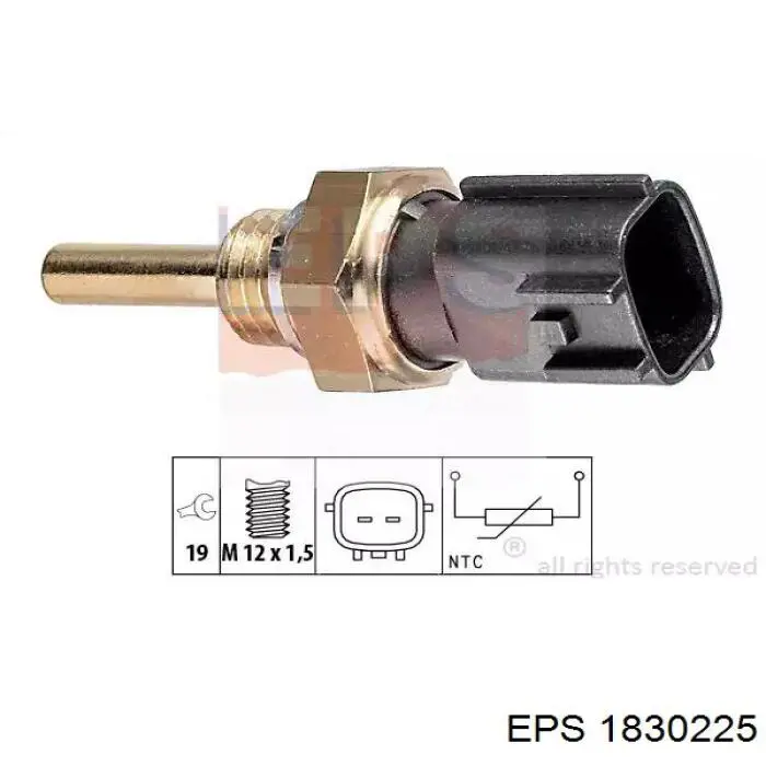 1.830.225 EPS czujnik temperatury płynu chłodzącego