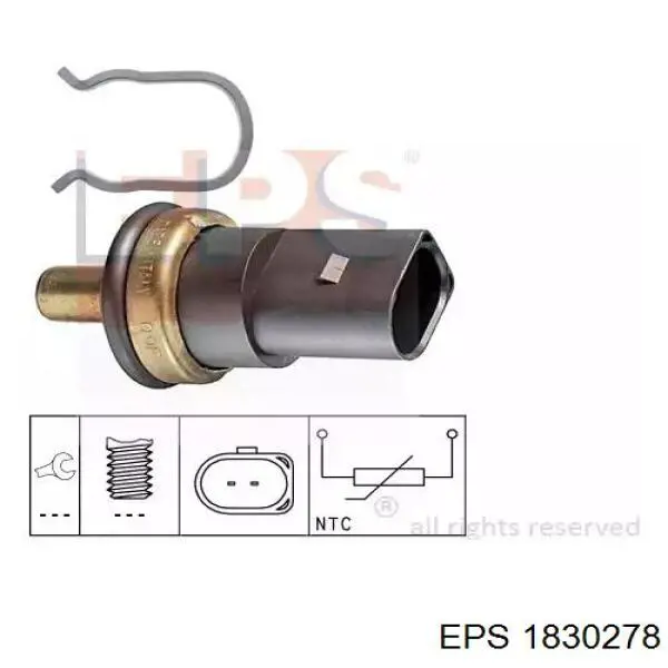 1.830.278 EPS czujnik temperatury płynu chłodzącego