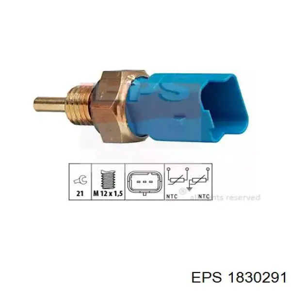 1.830.291 EPS czujnik temperatury płynu chłodzącego