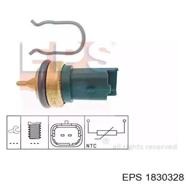 1.830.328 EPS czujnik temperatury płynu chłodzącego