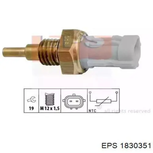 1830351 EPS czujnik temperatury płynu chłodzącego