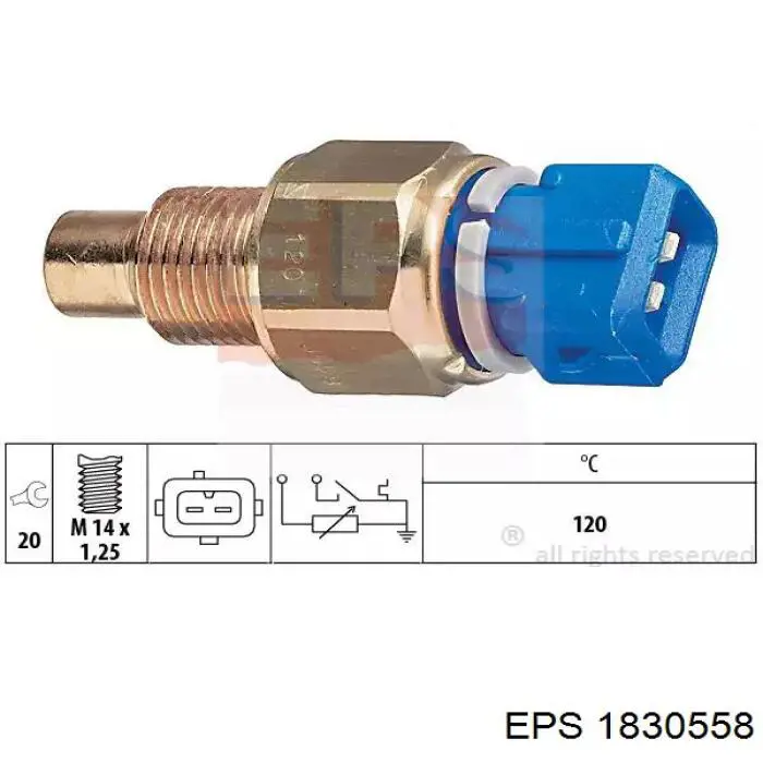 1.830.558 EPS czujnik temperatury płynu chłodzącego