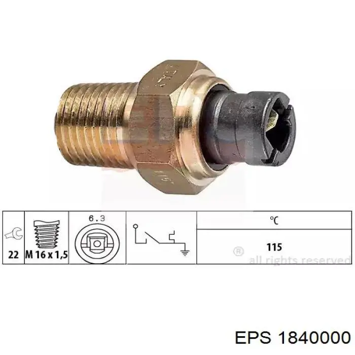 5984452 Fiat/Alfa/Lancia czujnik temperatury płynu chłodzącego