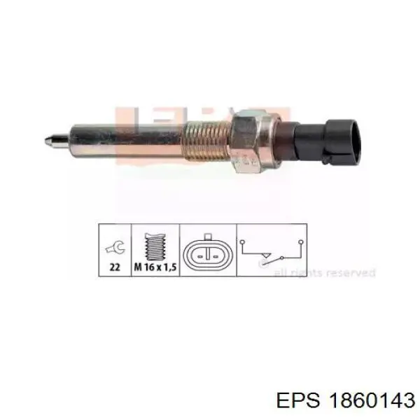 1.860.143 EPS czujnik włączania światła cofania