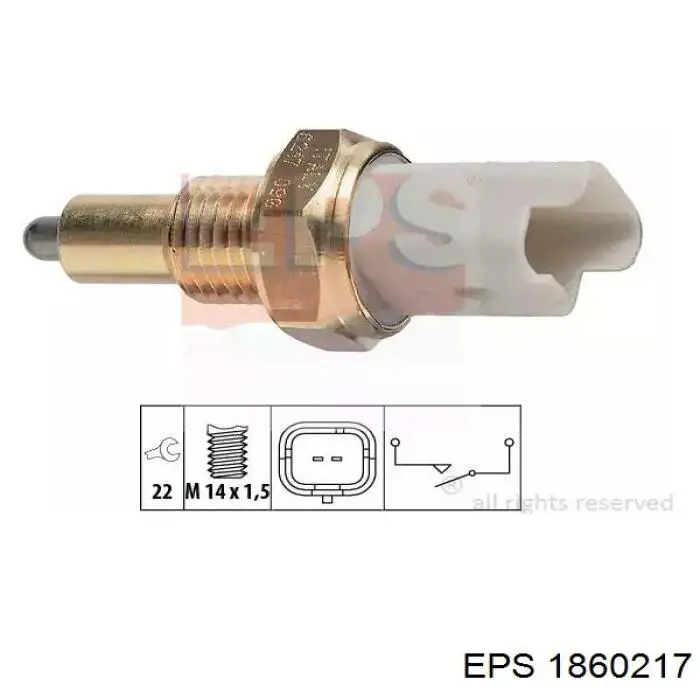 1.860.217 EPS czujnik włączania światła cofania