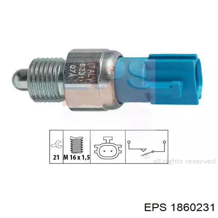1.860.231 EPS czujnik włączania światła cofania