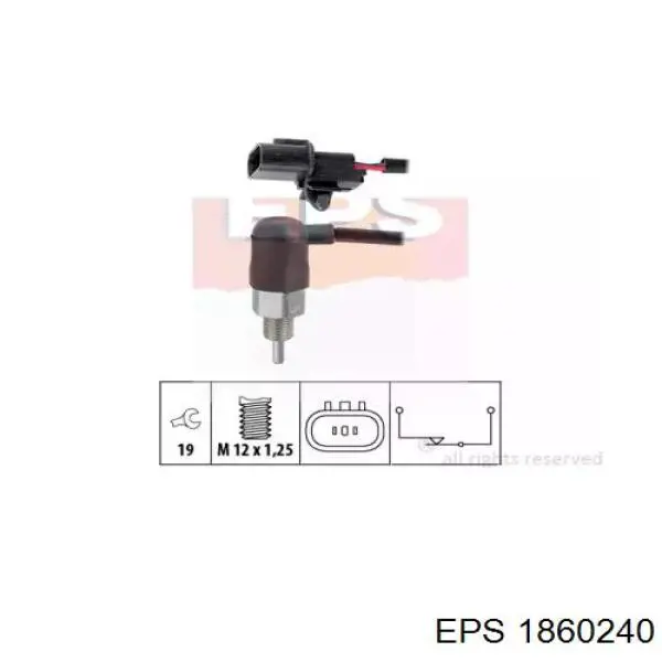 Do koszyka MMR410768 Mitsubishi Czujnik włączania światła cofania