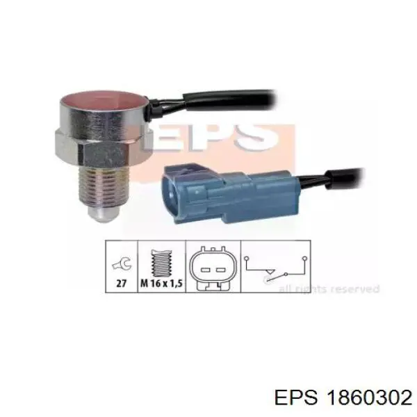 Czujnik włączania światła cofania EPS 1860302 cena, od 9,93 USD