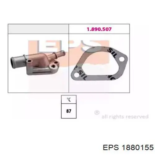 1880155 EPS Obudowa termostatu