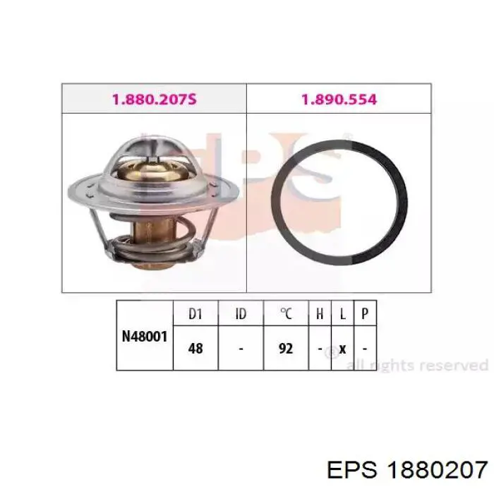 1.880.207 EPS termostat