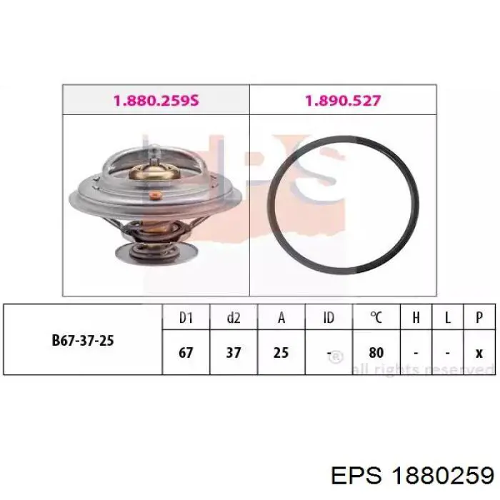 1880259 EPS termostat