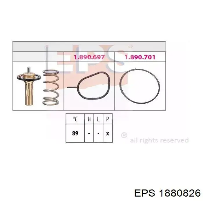 1.880.826 EPS obudowa termostatu