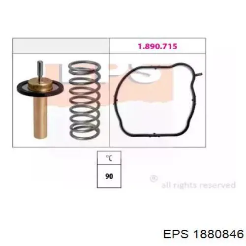 1.880.846 EPS obudowa termostatu