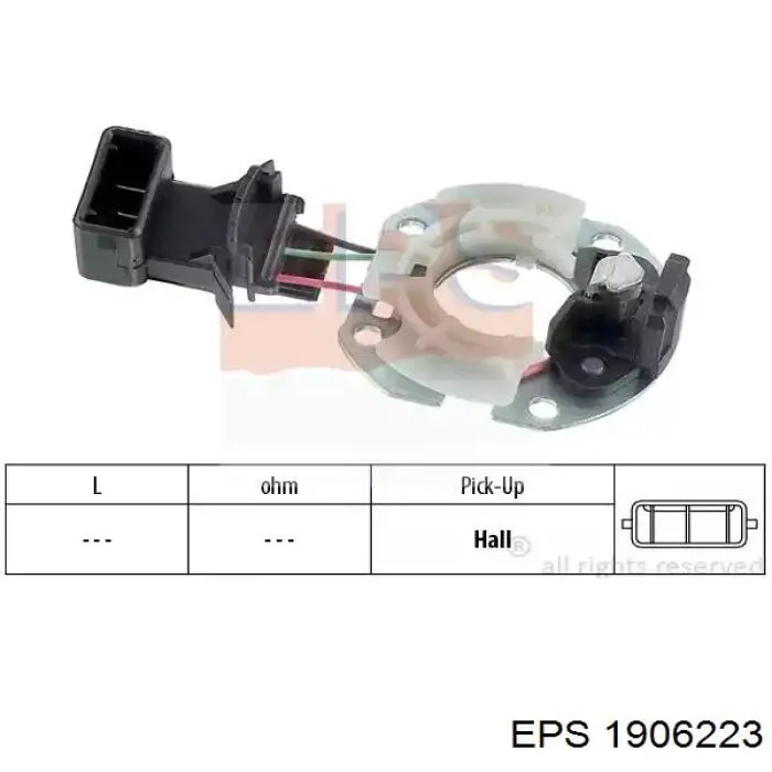 Czujnik Halla EPS 1906223 cena, od 41,56 USD
