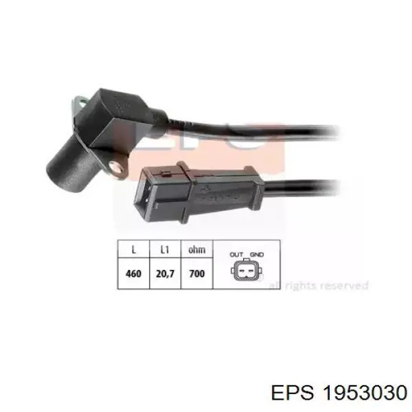 Do koszyka 1953030 EPS Czujnik położenia wałka rozrządu