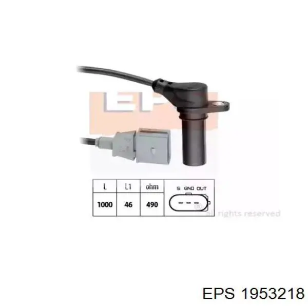 1.953.218 EPS czujnik położenia wału korbowego
