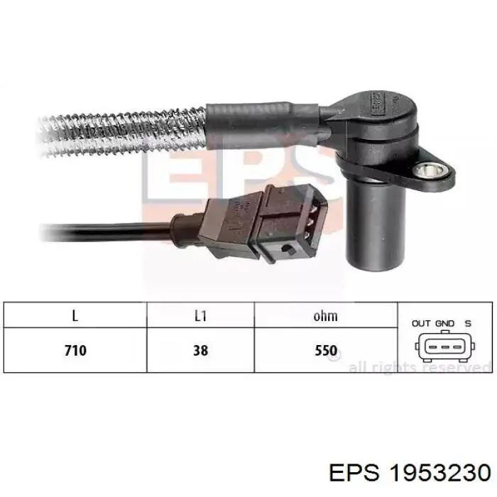 1953230 EPS czujnik położenia wału korbowego