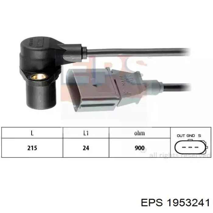 1.953.241 EPS czujnik położenia wału korbowego