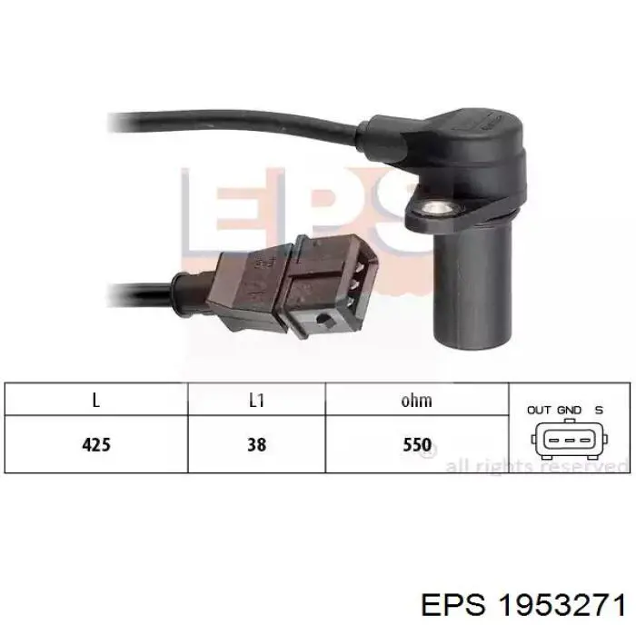 1953271 EPS czujnik położenia wału korbowego
