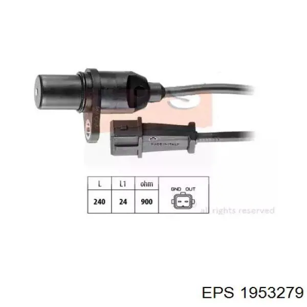 1.953.279 EPS czujnik położenia wału korbowego