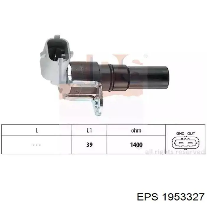 1.953.327 EPS czujnik położenia wału korbowego