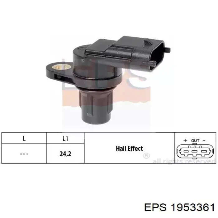 1.953.361 EPS czujnik położenia wałka rozrządu