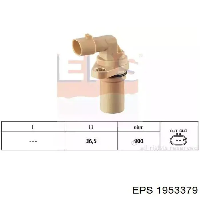 1.953.379 EPS czujnik położenia wału korbowego
