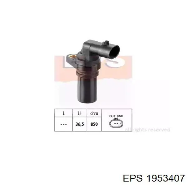1.953.407 EPS czujnik położenia wału korbowego
