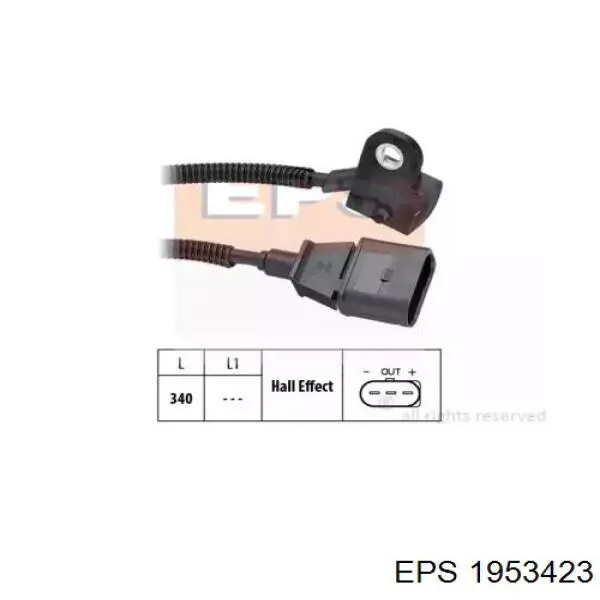 1.953.423 EPS czujnik położenia wałka rozrządu