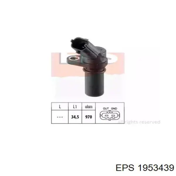 Czujnik położenia wału korbowego Opel 93179850 cena, od 21,82 USD
