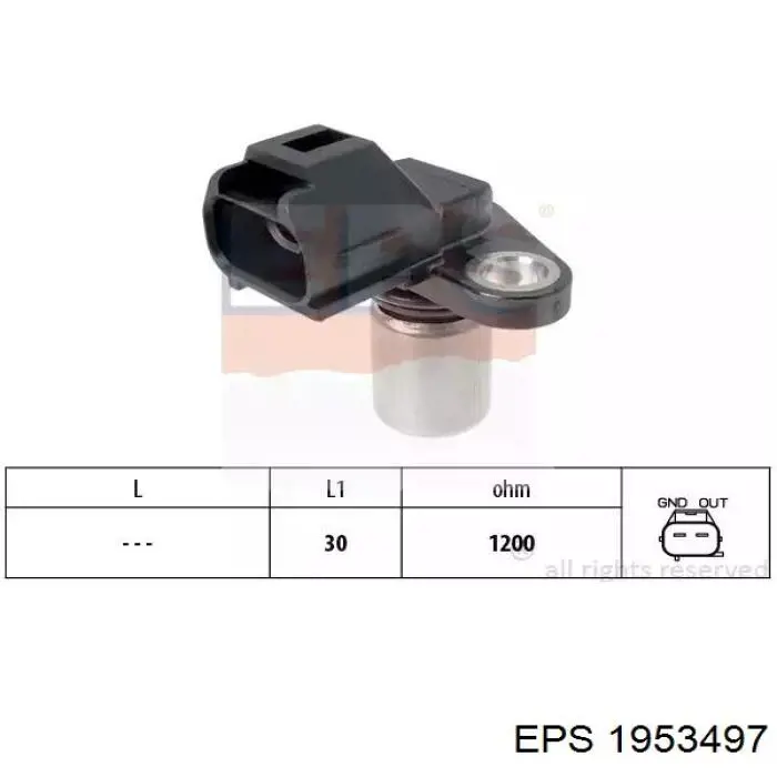 1.953.497 EPS czujnik położenia wałka rozrządu