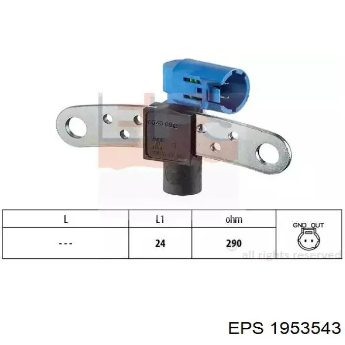 1.953.543 EPS czujnik położenia wału korbowego