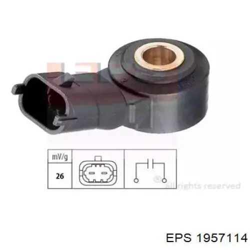 Czujnik stukowy (czujnik spalania stukowego) EPS 1957114 cena, od 59,48 USD