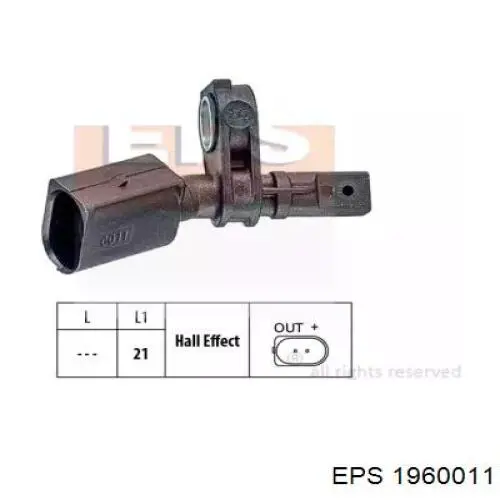 1.960.011 EPS czujnik abs przedni lewy