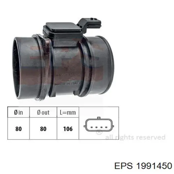 Czujnik przepływu powietrza, przepływomierz powietrza M.A.F. Febi 105868 cena, od 84,29 USD
