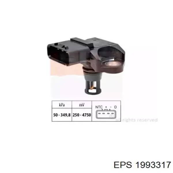 Czujnik ciśnienia w kolektorze ssącym, MAP Subaru 22627AA430 cena, od 45,46 USD