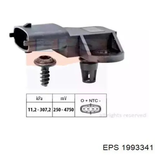 Czujnik ciśnienia w kolektorze ssącym, MAP CX2391 Ford