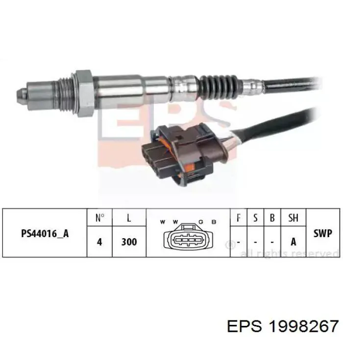 1.998.267 EPS sonda lambda czujnik tlenu po katalizatorze