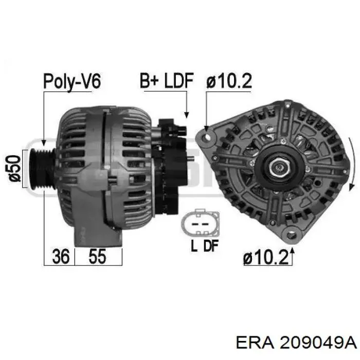 Do koszyka 209049A ERA Alternator