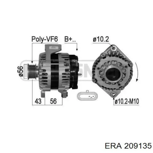 Do koszyka Alternator SsangYong Actyon  