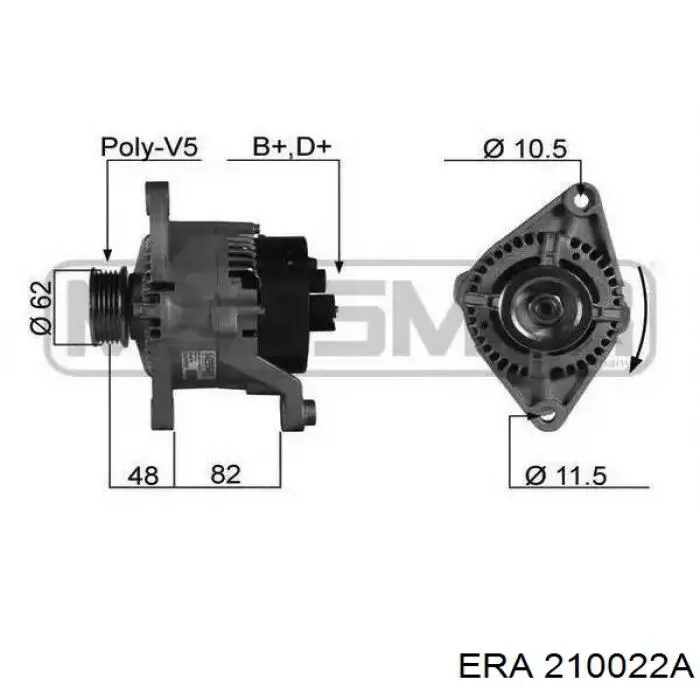 Alternator ERA 210022A cena, od 179,77 USD