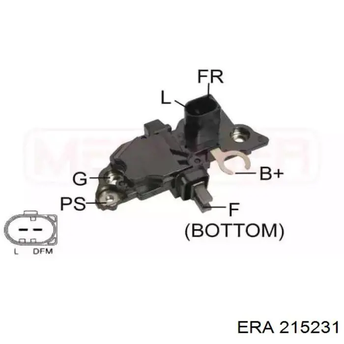 Regulator alternatora (przekaźnik ładowania) ERA 215231 cena, od 27,13 USD
