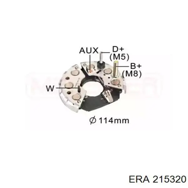 Mostek prostowniczy alternatora = Moster diodowy alternatora AL81450 John Deere